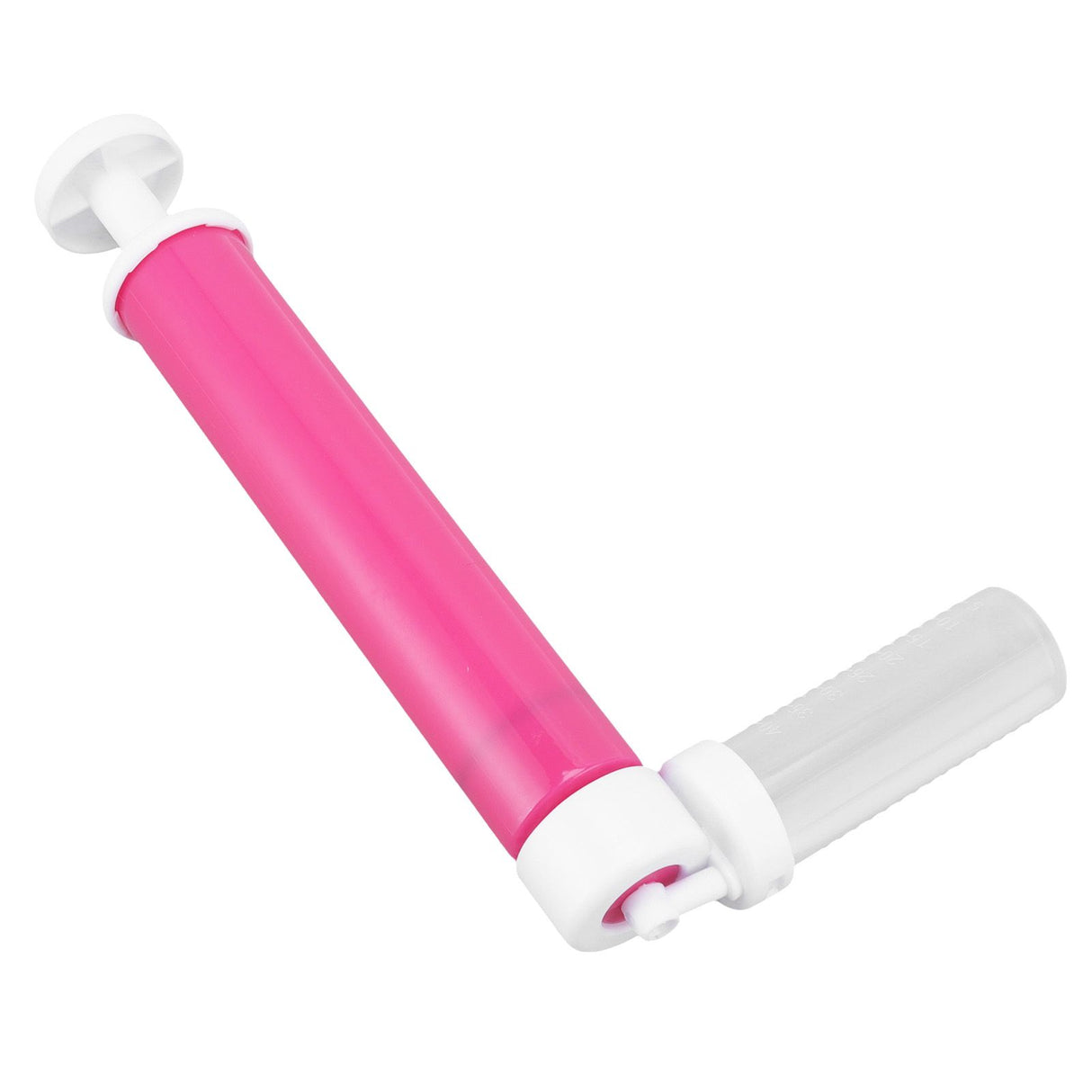 Manual Cake Airbrush DIY Multiple Colors Leakage Proof Plastic Cake Airbrush Pump with Transparent Tank for Cake Rose Red