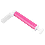 Manual Cake Airbrush DIY Multiple Colors Leakage Proof Plastic Cake Airbrush Pump with Transparent Tank for Cake Rose Red