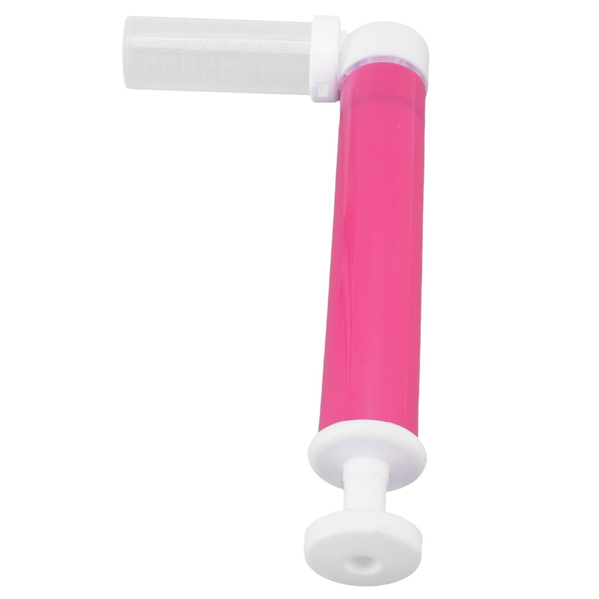 Manual Cake Airbrush DIY Multiple Colors Leakage Proof Plastic Cake Airbrush Pump with Transparent Tank for Cake Rose Red
