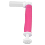 Manual Cake Airbrush DIY Multiple Colors Leakage Proof Plastic Cake Airbrush Pump with Transparent Tank for Cake Rose Red