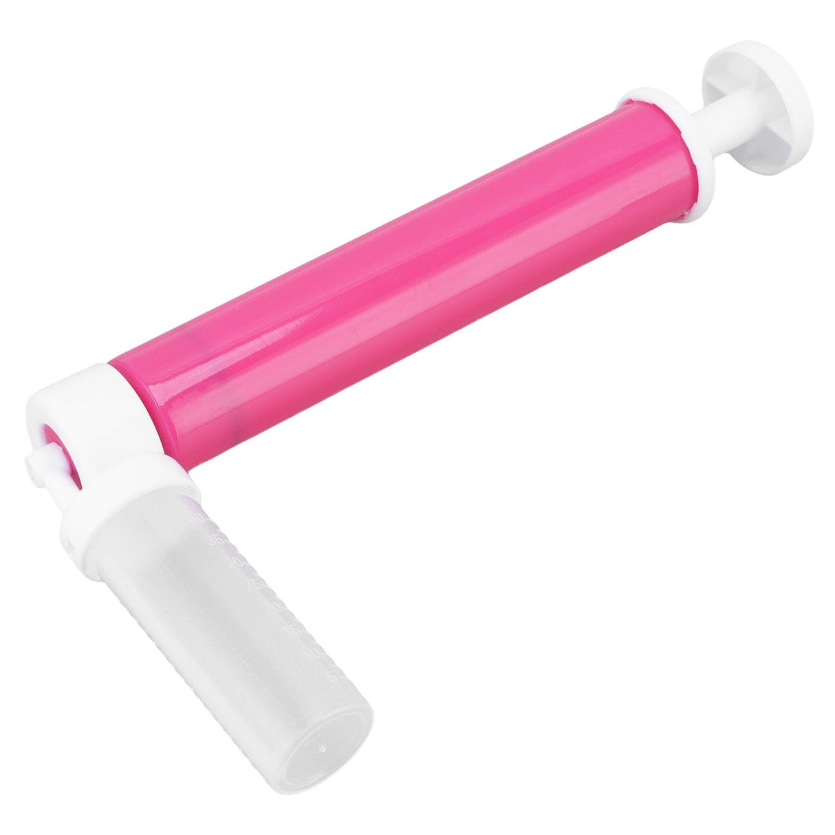 Manual Cake Airbrush DIY Multiple Colors Leakage Proof Plastic Cake Airbrush Pump with Transparent Tank for Cake Rose Red