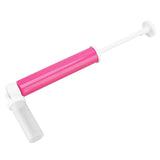Manual Cake Airbrush DIY Multiple Colors Leakage Proof Plastic Cake Airbrush Pump with Transparent Tank for Cake Rose Red
