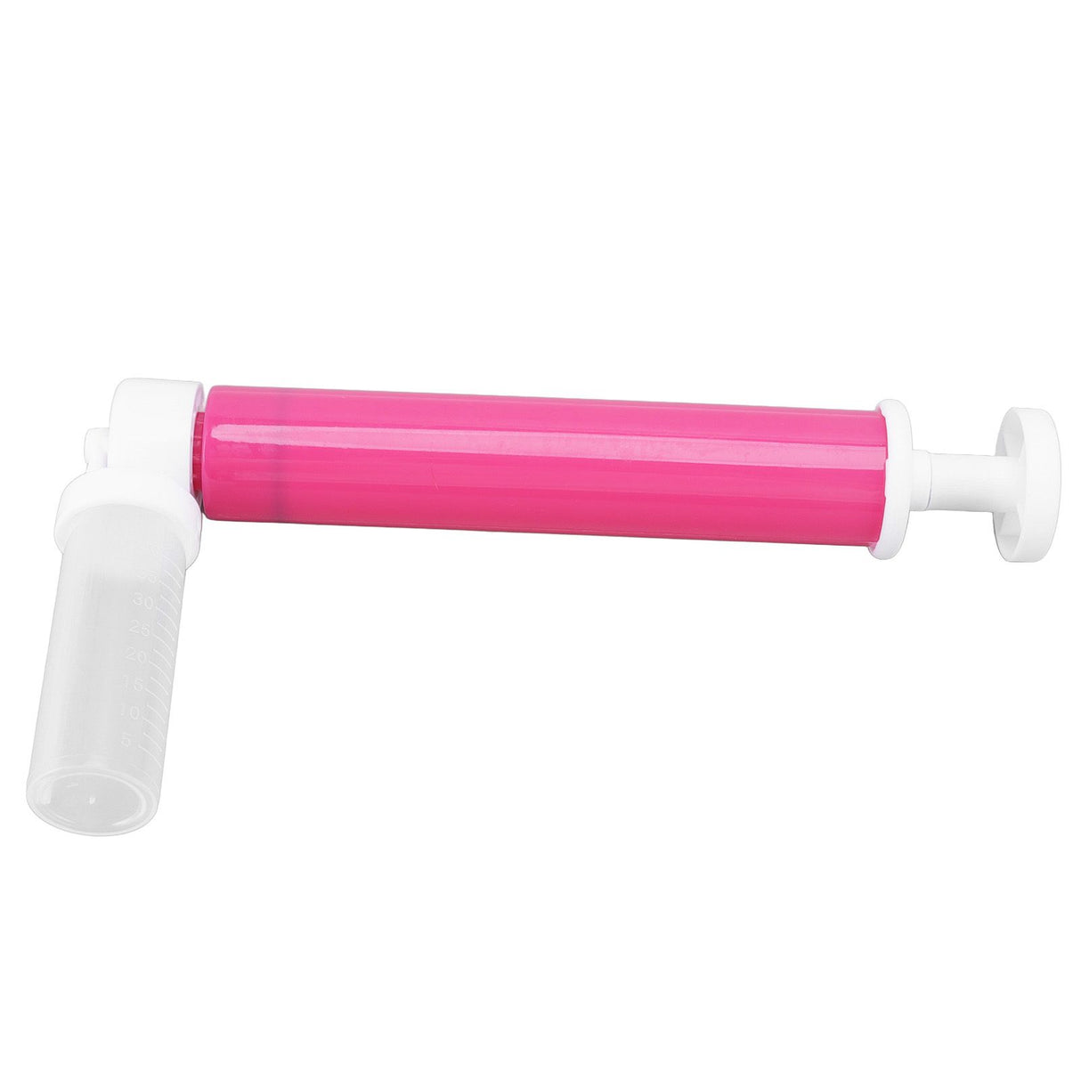 Manual Cake Airbrush DIY Multiple Colors Leakage Proof Plastic Cake Airbrush Pump with Transparent Tank for Cake Rose Red