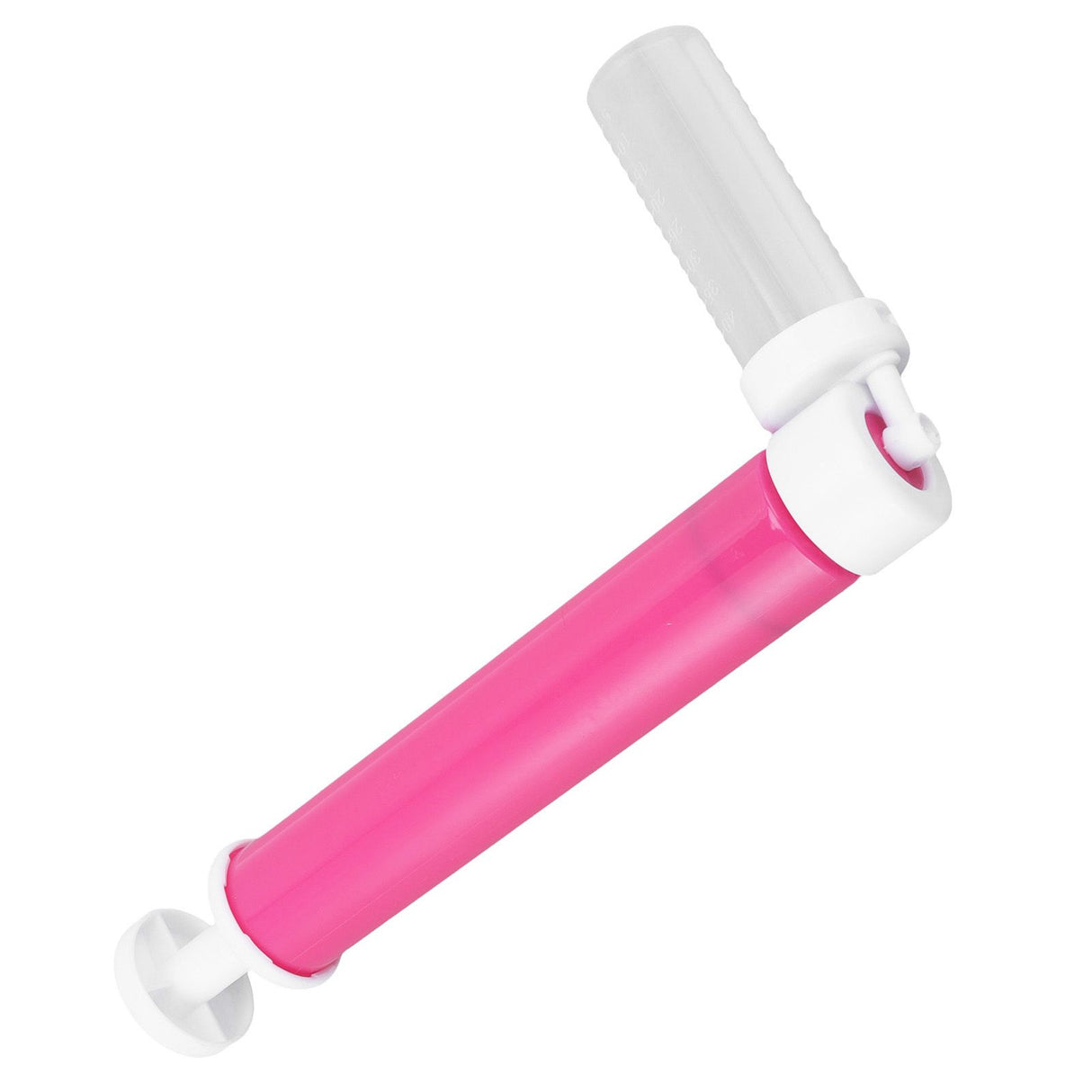 Manual Cake Airbrush DIY Multiple Colors Leakage Proof Plastic Cake Airbrush Pump with Transparent Tank for Cake Rose Red