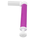 Manual Cake Airbrush DIY Multiple Colors Leakage Proof Plastic Cake Airbrush Pump with Transparent Tank for Cake Purple