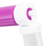 Manual Cake Airbrush DIY Multiple Colors Leakage Proof Plastic Cake Airbrush Pump with Transparent Tank for Cake Purple
