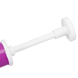 Manual Cake Airbrush DIY Multiple Colors Leakage Proof Plastic Cake Airbrush Pump with Transparent Tank for Cake Purple