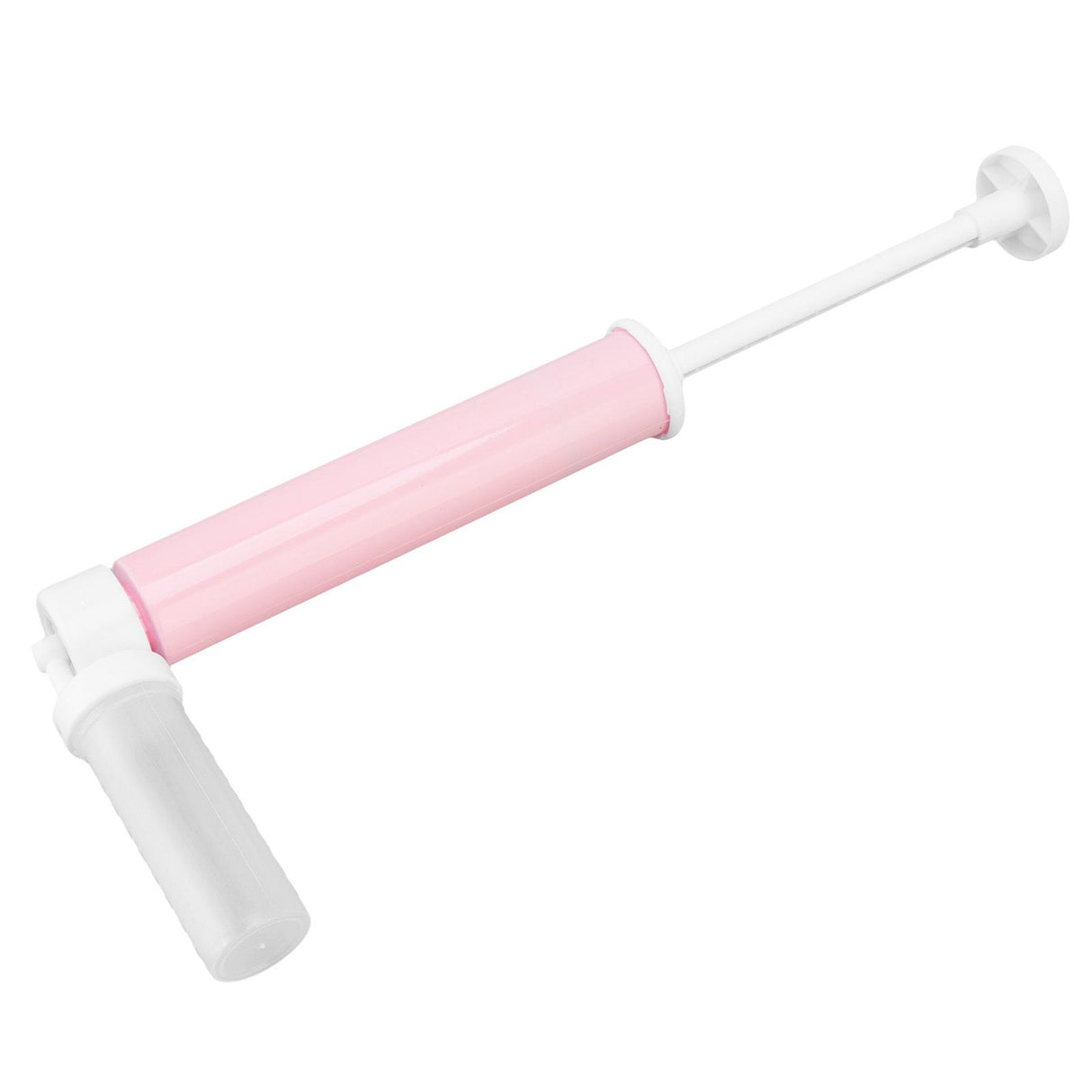 Manual Cake Airbrush DIY Multiple Colors Leakage Proof Plastic Cake Airbrush Pump with Transparent Tank for Cake Pink