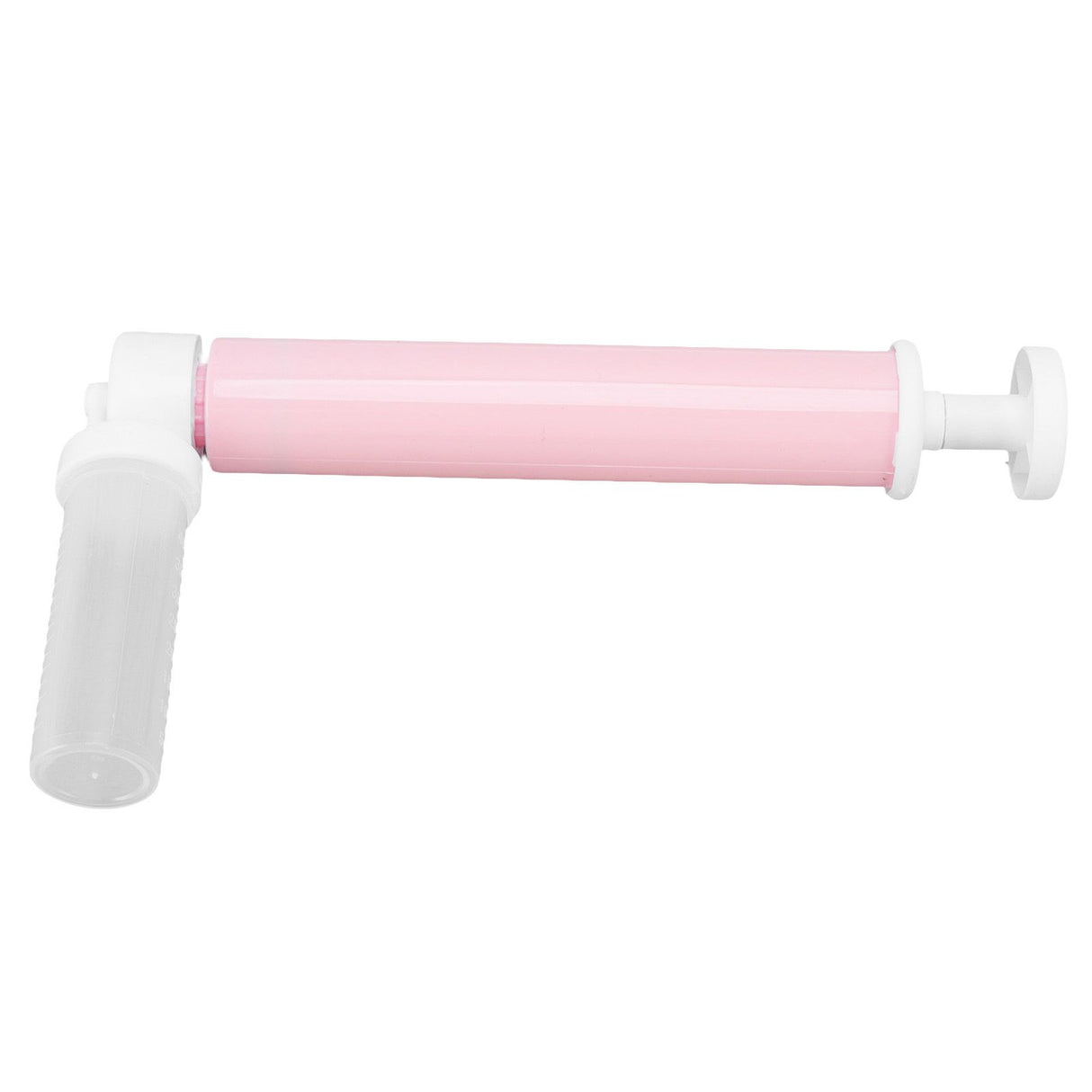 Manual Cake Airbrush DIY Multiple Colors Leakage Proof Plastic Cake Airbrush Pump with Transparent Tank for Cake Pink