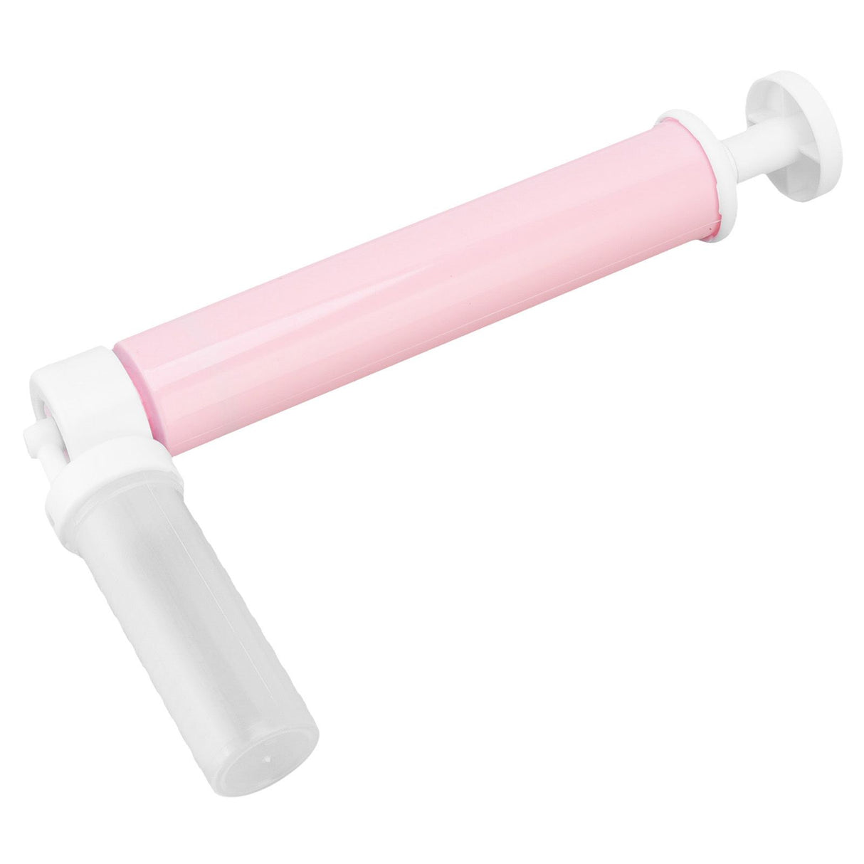 Manual Cake Airbrush DIY Multiple Colors Leakage Proof Plastic Cake Airbrush Pump with Transparent Tank for Cake Pink
