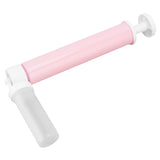 Manual Cake Airbrush DIY Multiple Colors Leakage Proof Plastic Cake Airbrush Pump with Transparent Tank for Cake Pink