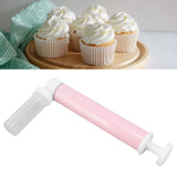 Manual Cake Airbrush DIY Multiple Colors Leakage Proof Plastic Cake Airbrush Pump with Transparent Tank for Cake Pink - Extra Image