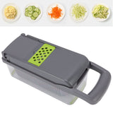 Multifunctional Vegetable Cutter with Egg White Separator 6 Blades Garlic Grinder Tabletting Large Capacity Food Chopper - Extra Image