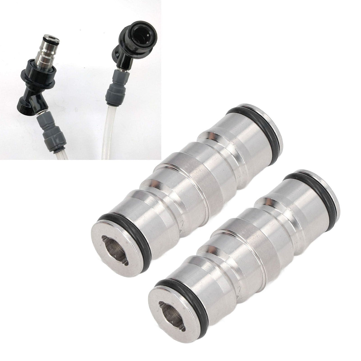 2 Pcs Homebrew Beer Keg Ball Lock Post Connector Stainless Steel Durable Quick Ball Lock Connector