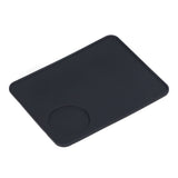 Coffee Tamping Mat Soft Flexible Black Food Grade Silicone Odorless Non Slip Coffee Corner Tamper Mat - 45-Degree Angle