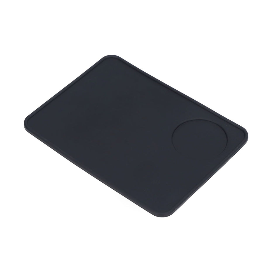 Coffee Tamping Mat Soft Flexible Black Food Grade Silicone Odorless Non Slip Coffee Corner Tamper Mat