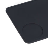 Coffee Tamping Mat Soft Flexible Black Food Grade Silicone Odorless Non Slip Coffee Corner Tamper Mat