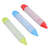 3 Set Cake Decorating Pen Tool Kit Food Grade Silicone Detachable DIY Cake Icing Pen with 12 Patterns for Food Writing