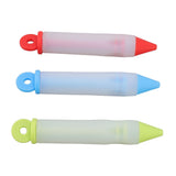 3 Set Cake Decorating Pen Tool Kit Food Grade Silicone Detachable DIY Cake Icing Pen with 12 Patterns for Food Writing