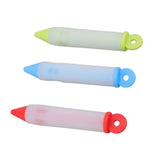 3 Set Cake Decorating Pen Tool Kit Food Grade Silicone Detachable DIY Cake Icing Pen with 12 Patterns for Food Writing