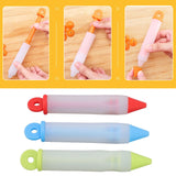 3 Set Cake Decorating Pen Tool Kit Food Grade Silicone Detachable DIY Cake Icing Pen with 12 Patterns for Food Writing