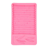 Chinese Style Bamboo Leaf Silicone Mold Bamboo Pattern Baking Mould for DIY Cake Fondant Chocolate