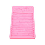 Chinese Style Bamboo Leaf Silicone Mold Bamboo Pattern Baking Mould for DIY Cake Fondant Chocolate - 45-Degree Angle