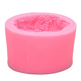 Aromatherapy Gypsum Candle Mould Chocolate Mousse Silicone Mold for Three Dimensional Wool Ball Decorating Cakes - Side View