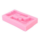 3D Weapon Shape Silicone Molds Pistol Shaped Baking Molds for Making Cake Chocolate Candy Crafting Pink