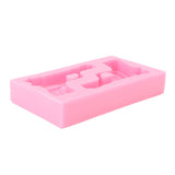 3D Weapon Shape Silicone Molds Pistol Shaped Baking Molds for Making Cake Chocolate Candy Crafting Pink - Extra Image