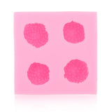 Strawberry Silicone Mold Multipurpose Prevents Stick Soft Food Grade Silicone Fondant Mould for DIY Chocolate Candy Pink