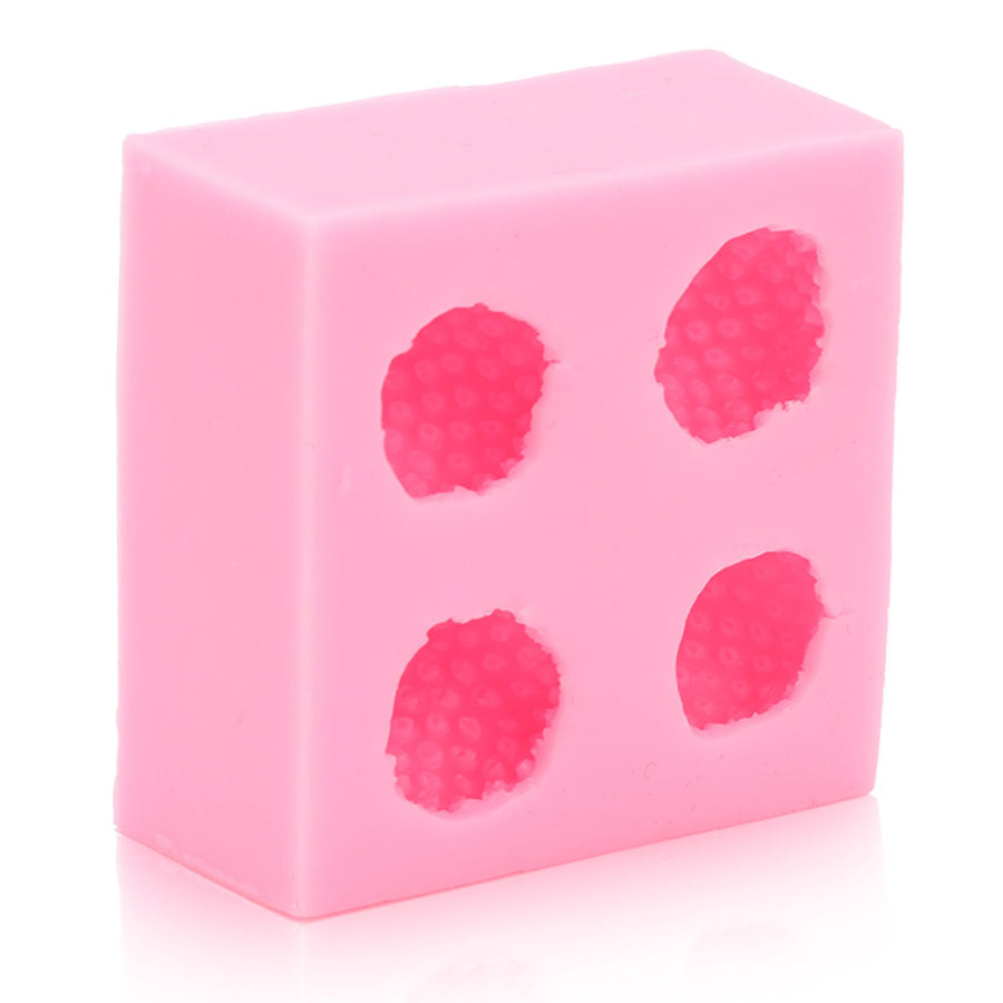 Strawberry Silicone Mold Multipurpose Prevents Stick Soft Food Grade Silicone Fondant Mould for DIY Chocolate Candy Pink