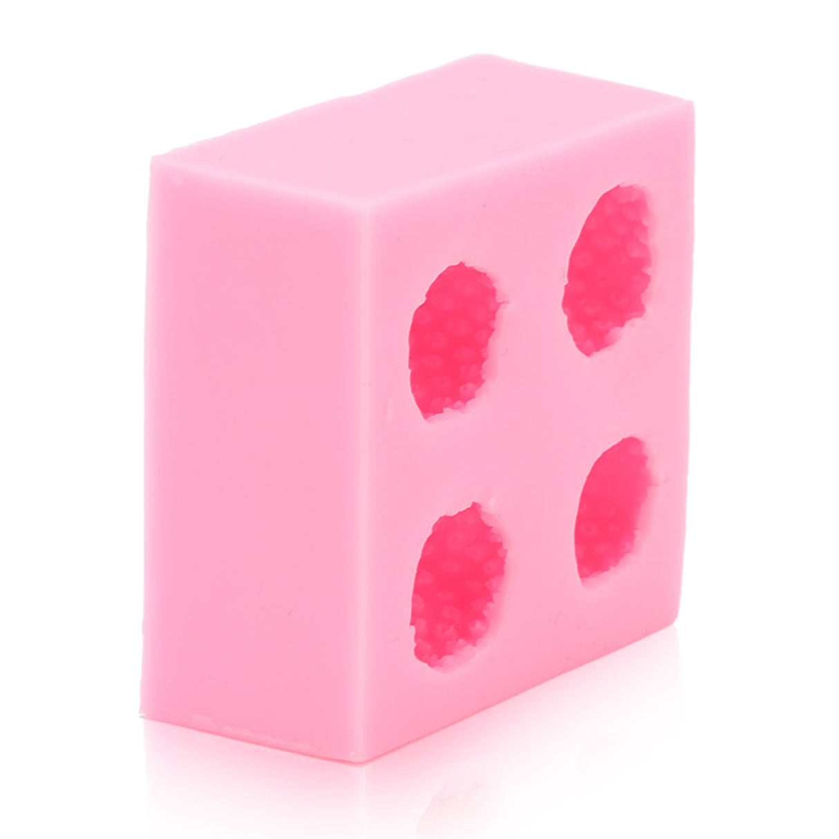 Strawberry Silicone Mold Multipurpose Prevents Stick Soft Food Grade Silicone Fondant Mould for DIY Chocolate Candy Pink