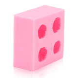 Strawberry Silicone Mold Multipurpose Prevents Stick Soft Food Grade Silicone Fondant Mould for DIY Chocolate Candy Pink
