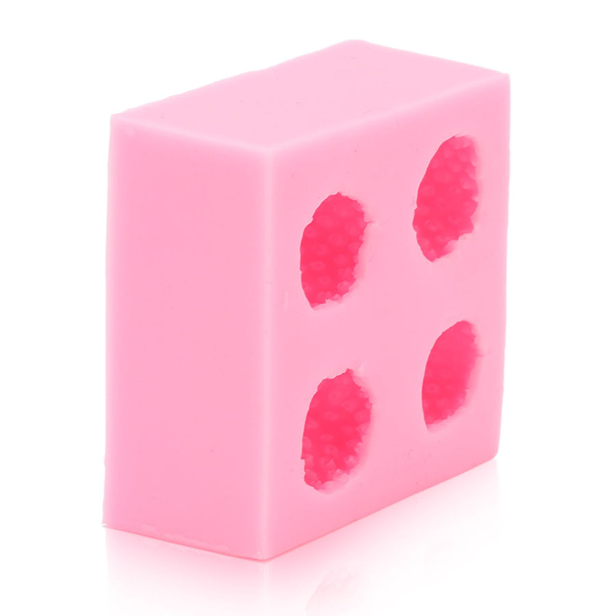 Strawberry Silicone Mold Multipurpose Prevents Stick Soft Food Grade Silicone Fondant Mould for DIY Chocolate Candy Pink