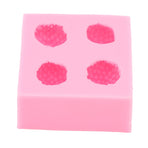 Strawberry Silicone Mold Multipurpose Prevents Stick Soft Food Grade Silicone Fondant Mould for DIY Chocolate Candy Pink