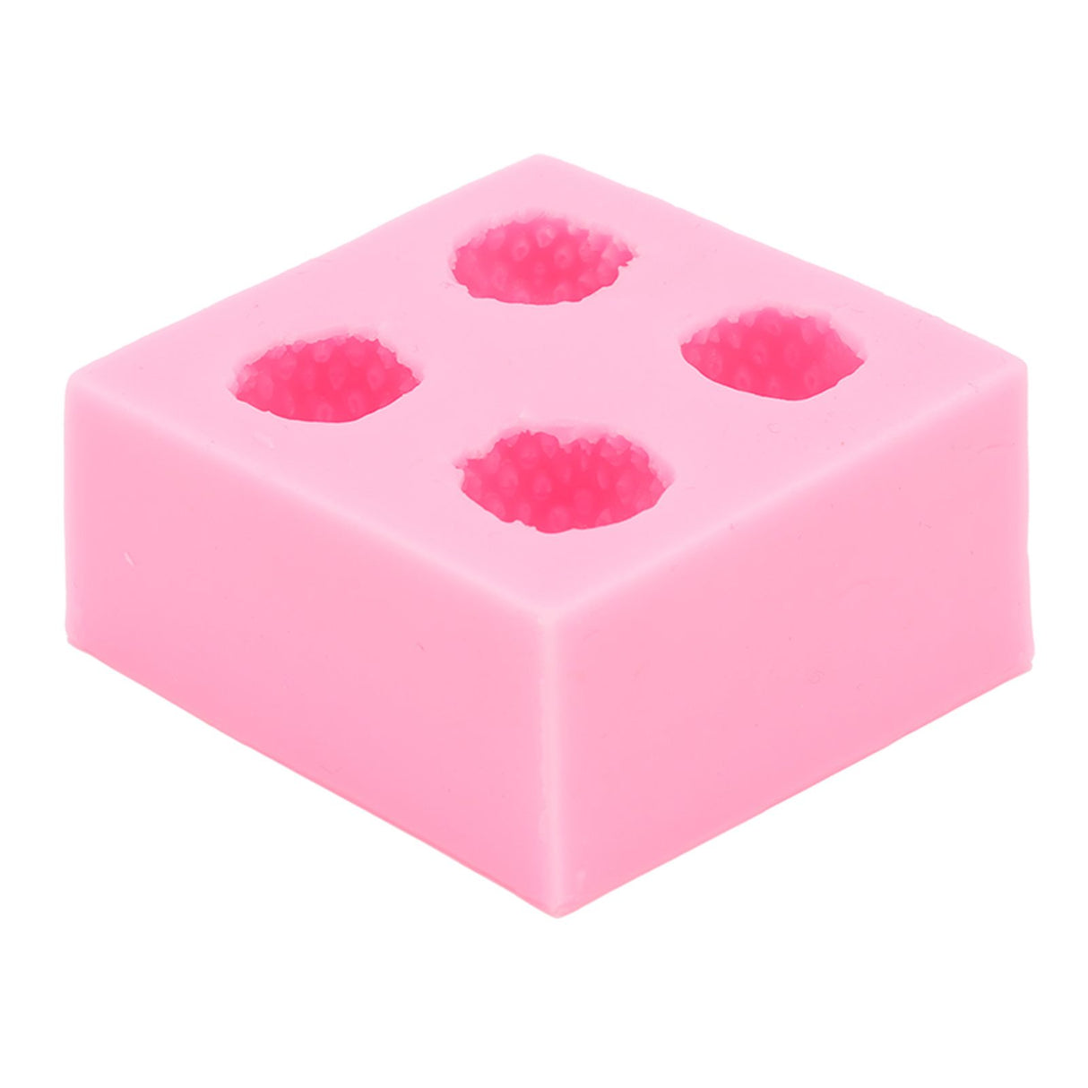 Strawberry Silicone Mold Multipurpose Prevents Stick Soft Food Grade Silicone Fondant Mould for DIY Chocolate Candy Pink