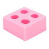 Strawberry Silicone Mold Multipurpose Prevents Stick Soft Food Grade Silicone Fondant Mould for DIY Chocolate Candy Pink