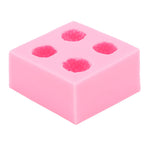 Strawberry Silicone Mold Multipurpose Prevents Stick Soft Food Grade Silicone Fondant Mould for DIY Chocolate Candy Pink