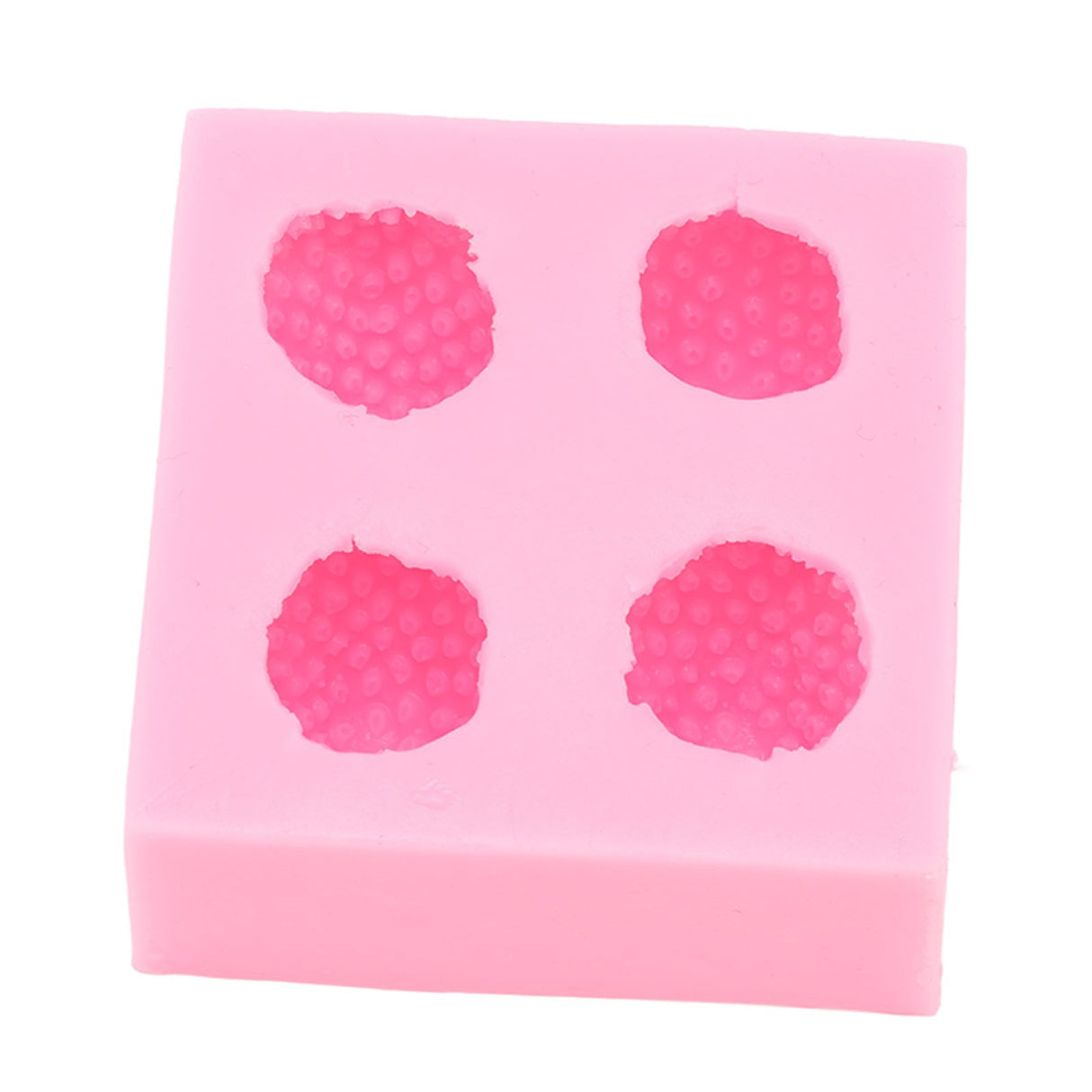 Strawberry Silicone Mold Multipurpose Prevents Stick Soft Food Grade Silicone Fondant Mould for DIY Chocolate Candy Pink