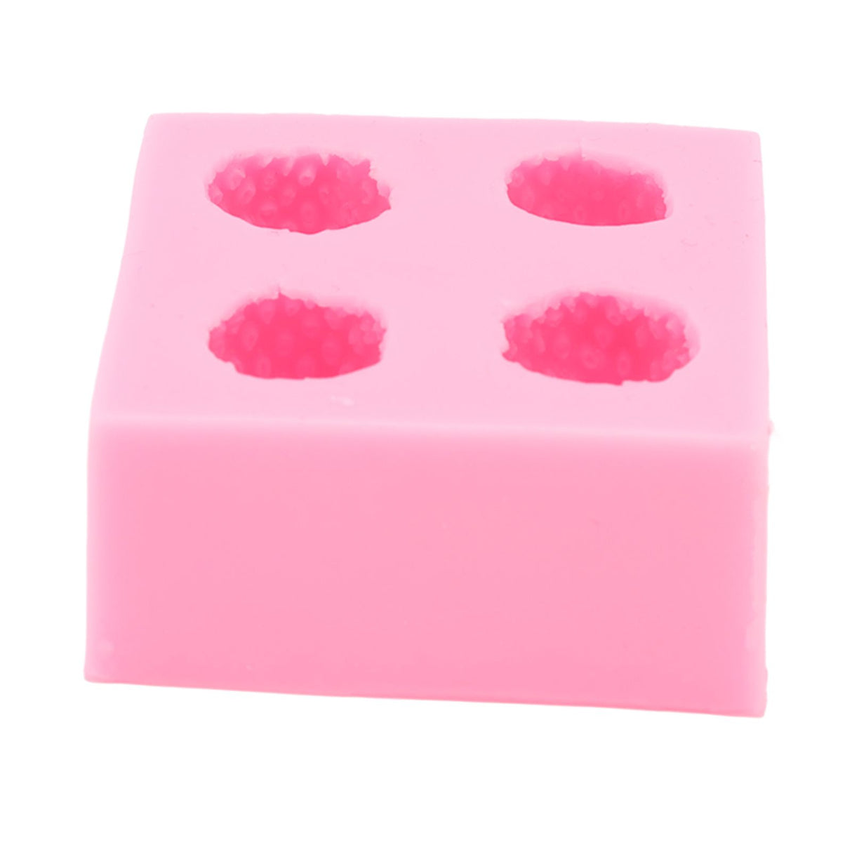 Strawberry Silicone Mold Multipurpose Prevents Stick Soft Food Grade Silicone Fondant Mould for DIY Chocolate Candy Pink