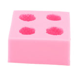 Strawberry Silicone Mold Multipurpose Prevents Stick Soft Food Grade Silicone Fondant Mould for DIY Chocolate Candy Pink