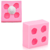 Strawberry Silicone Mold Multipurpose Prevents Stick Soft Food Grade Silicone Fondant Mould for DIY Chocolate Candy Pink
