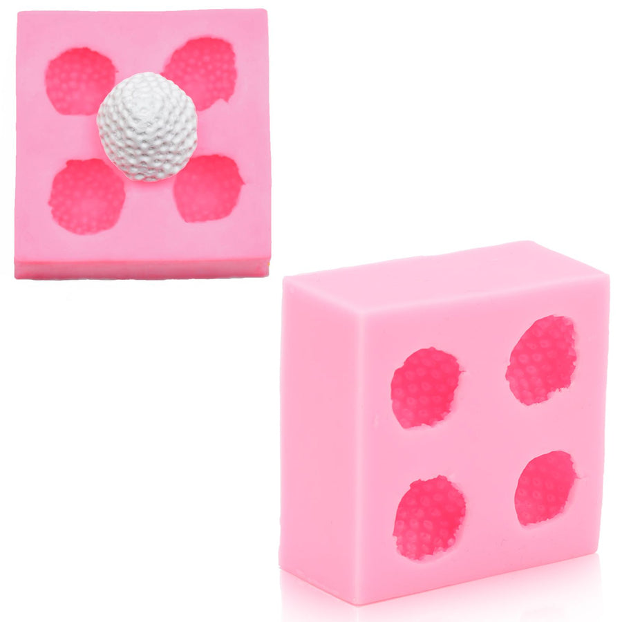 Strawberry Silicone Mold Multipurpose Prevents Stick Soft Food Grade Silicone Fondant Mould for DIY Chocolate Candy Pink