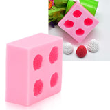 Strawberry Silicone Mold Multipurpose Prevents Stick Soft Food Grade Silicone Fondant Mould for DIY Chocolate Candy Pink - Extra Image