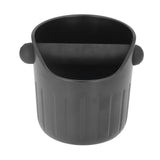 Coffee Grounds Bucket Portable ABS Coffee Knock Box with Skid Resistance Rubber Mat for Home Cafe Bar - Front View