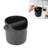 Coffee Grounds Bucket Portable ABS Coffee Knock Box with Skid Resistance Rubber Mat for Home Cafe Bar