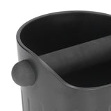 Coffee Grounds Bucket Portable ABS Coffee Knock Box with Skid Resistance Rubber Mat for Home Cafe Bar
