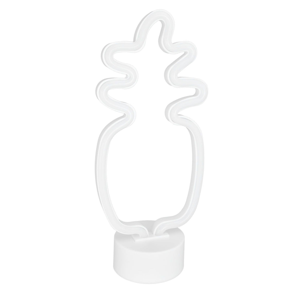 Neon Night Light Battery Powered Removable Base 20000 Hours Lamp Life Green Warm Light for Home