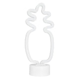 Neon Night Light Battery Powered Removable Base 20000 Hours Lamp Life Green Warm Light for Home